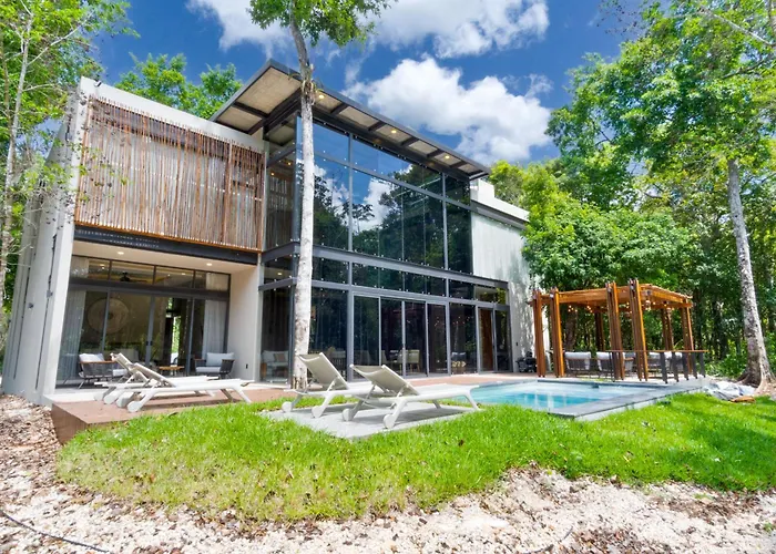 Luxury Jungle Retreat - 4 Bedroom With Private Pool And Cenote - Fits 14 Casa de férias Puerto Morelos