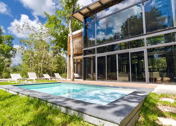 Luxury Jungle Retreat - 4 Bedroom With Private Pool And Cenote - Fits 14 Casa de férias Puerto Morelos