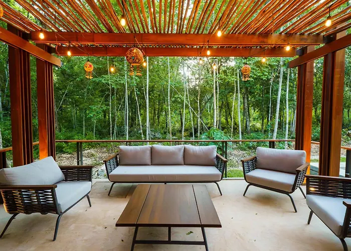 Luxury Jungle Retreat - 4 Bedroom With Private Pool And Cenote - Fits 14 Puerto Morelos