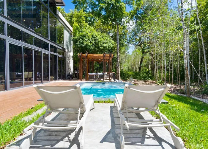 Luxury Jungle Retreat - 4 Bedroom With Private Pool And Cenote - Fits 14 Casa de férias Puerto Morelos