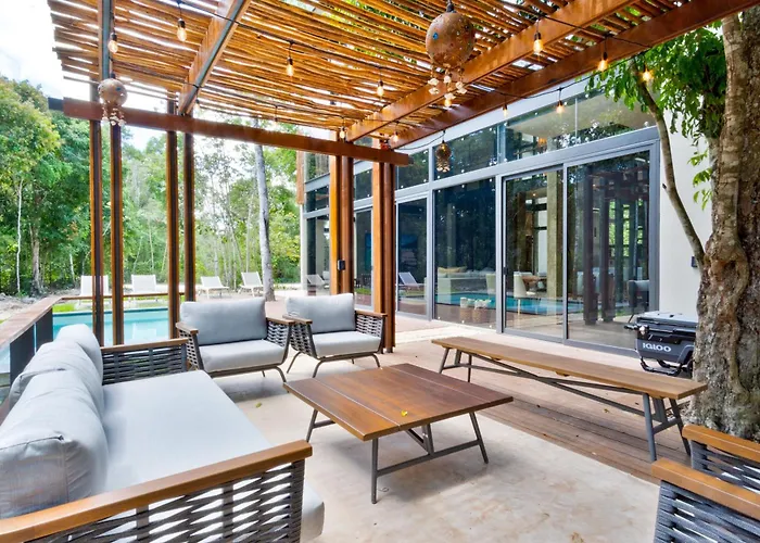 Luxury Jungle Retreat - 4 Bedroom With Private Pool And Cenote - Fits 14 Casa de férias