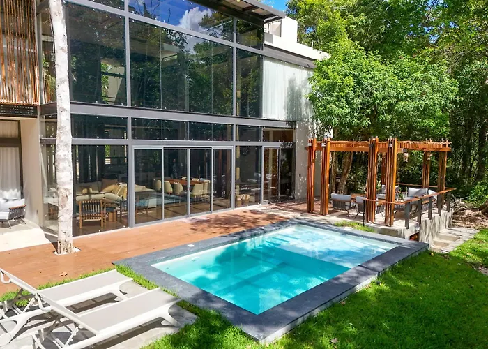 Luxury Jungle Retreat - 4 Bedroom With Private Pool And Cenote - Fits 14 * Puerto Morelos