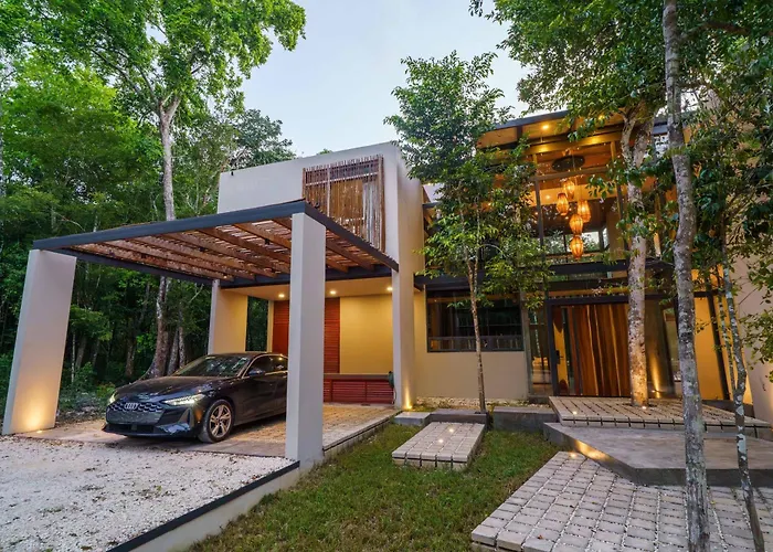 Luxury Jungle Retreat - 4 Bedroom With Private Pool And Cenote - Fits 14 Casa de férias Puerto Morelos